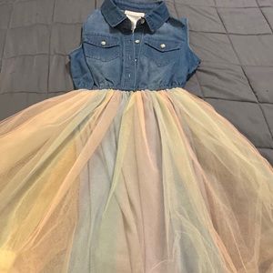 Blue Jean/tulle dress